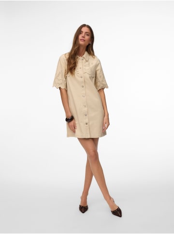 Vero Moda Jeanskleid in Ecru