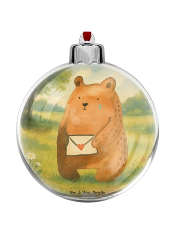 Mr. & Mrs. Panda weihnachtshänger Bär Vermissen Design ohne Spruch in Weiß