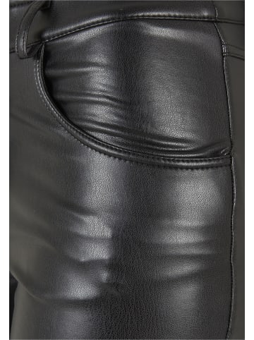 Urban Classics Trousers - Leather - Faux Leather in black
