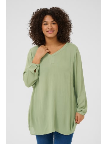 KAFFE curve Langarm-Bluse KCami Regular fit in Oil Green