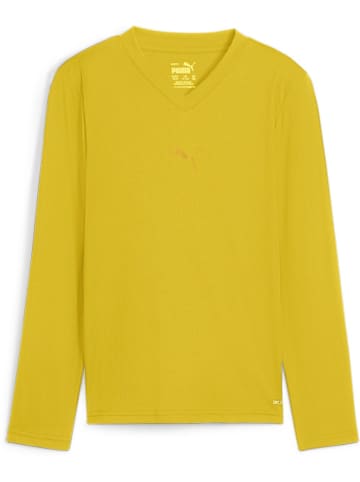 Puma T-Shirt "TeamGoal Baselayer Tee Longsleeve Jr." in Gelb
