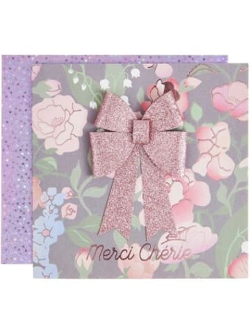 Rico Design Nonbook - 3D-Grußkarte Schleife, Mon Coeur, 14 x 14 cm FSC MIX