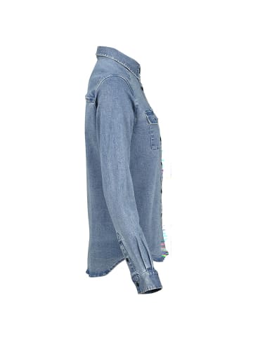 IXS W CARVE DIGGER ORGANIC DENIM SHIRT in Blau