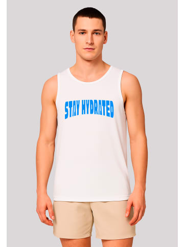 F4NT4STIC Tanktop Sports Stay Hydrated Tanktop in weiß