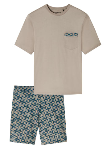 Schiesser Pyjama Comfort in braungrau