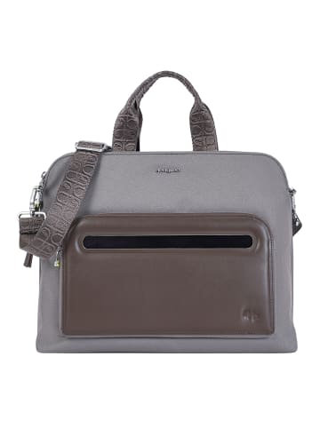 Fika Aktentasche RFID 38,5 cm Laptopfach vintage taupe