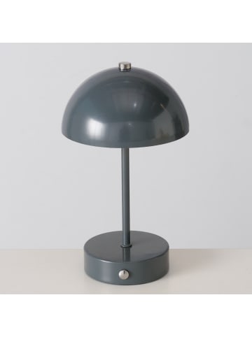 Boltze Nachttischlampe in grau