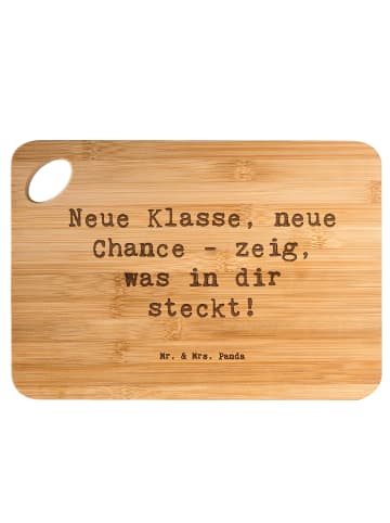Mr. & Mrs. Panda Holzbrettchen Spruch Erster Schultag Neue Klass... in Braun