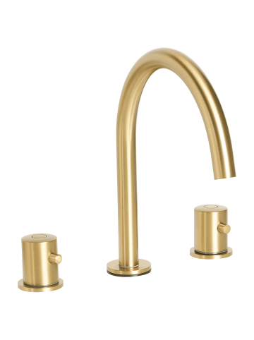 Beliani Wasserhähne PILCOMAYO in Gold - (W) 4 x (H) 24 x (L) 21 cm