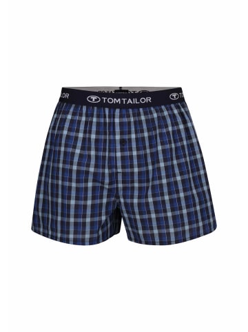 Tom Tailor Boxershort 3Er Pack Clubhouse in blau-dunkel-Karo