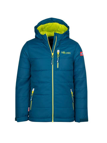 Trollkids Skijacke / Winterjacke "Hemsedal" in Petrolblau/Lime