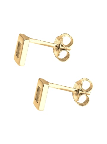Elli Ohrringe 925 Sterling Silber Geo, Viereck in Gold