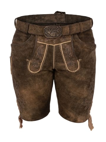 Spieth & Wensky Lederhose HAVEL tabak holz in tabak