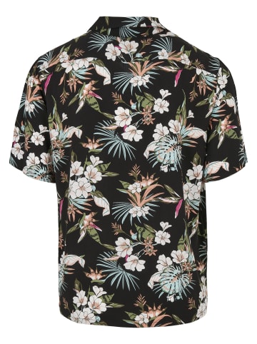 Urban Classics Urban Classics Herren Viscose AOP Resort Shirt in blacktropical