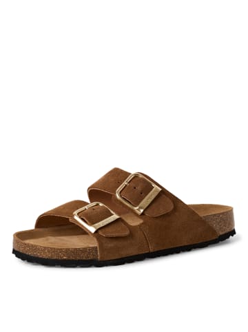 Tamaris Pantolette in dunkelbraun