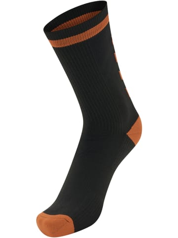 Hummel Hummel Low Socken Elite Indoor Multisport Erwachsene Schnelltrocknend in BLACK/ORANGE TIGER