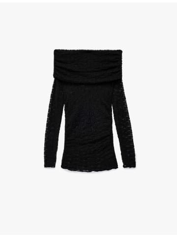 KOTON BLUSE LS in Schwarz
