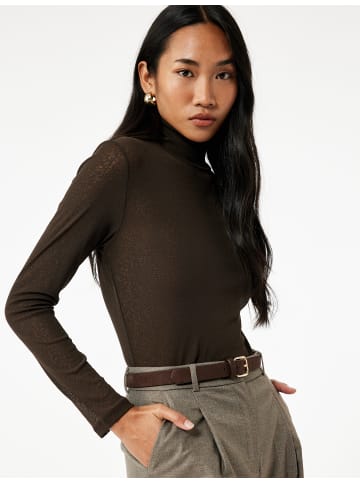 KOTON TSHIRT LS in Braun