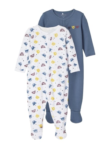 name it 2er Set Jungen Schlafstrampler "Bärchen" in Blau
