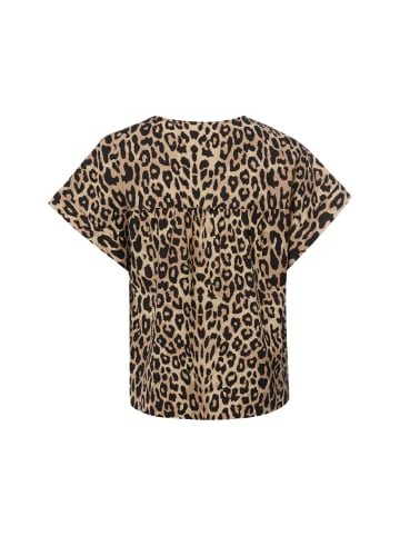 Vila T-Shirt VIPrisilla in beige schwarz