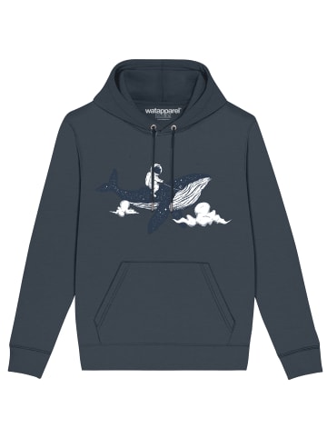 wat? Apparel Sweatshirt Spacewhale in India Ink Grey