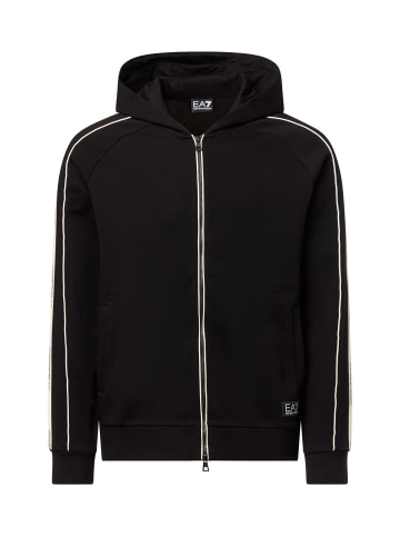 EA7 Sweatjacke in schwarz - 0001
