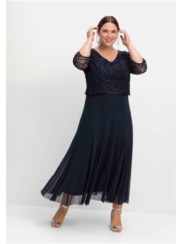 sheego Abendkleid in tiefblau