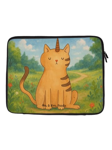Mr. & Mrs. Panda Notebook Tasche Einhorn Katze Design ohne Spruch in Weiß