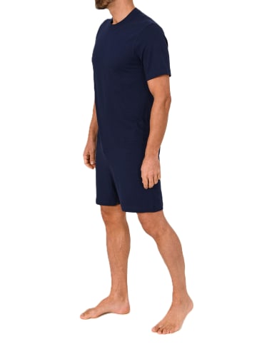 NORMANN Pflegeoverall kurzarm Reißverschluss Bein - 88550 in blau