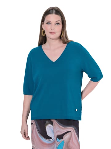 Ulla Popken Pullover in petrol