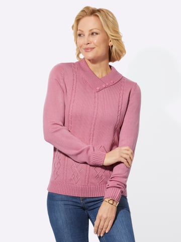 WITT WEIDEN V-Ausschnitt-Pullover in altrosa