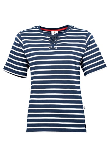 Wind Sportswear Bretonisches T-Shirt gestreift in navy-weiß