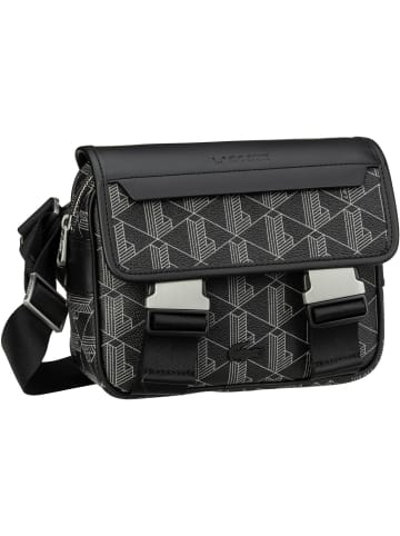 Lacoste Umhängetasche The Blend Messenger Bag in Monogramm Noir Gris