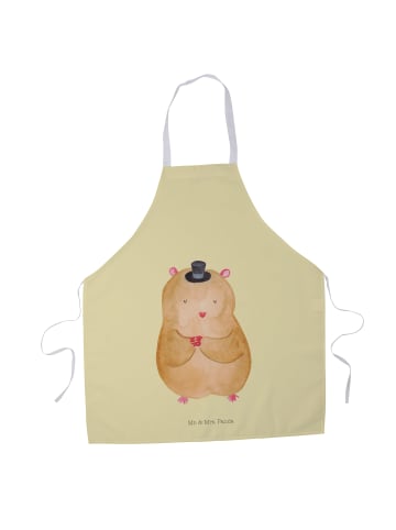 Mr. & Mrs. Panda Schürze Hamster Hut ohne Spruch in Gelb Pastell