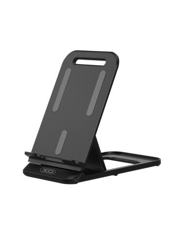 XO XO C73 Faltbarer Smartphone Tischständer bis 7 mit Anti Rutsch Basis in Schwarz