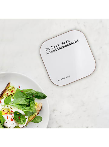 Mr. & Mrs. Panda Untersetzer Du bist mein Lieblingsmensch! mit S... in Weiß