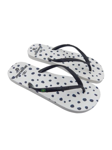 Brasileras Zehentrenner "Printed 21 Topos" in Schwarz/Weiß