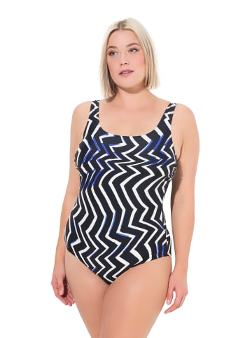 Ulla Popken Badeanzug in schwarz