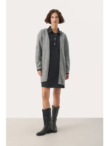 PART TWO Strickjacke LeanniPW Oversize fit in Medium Grey Melange