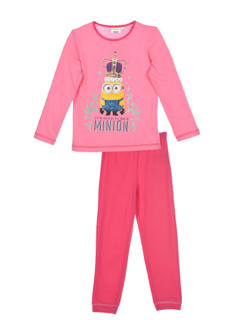 Minions 2tlg. Outfit: Schlafanzug Langarm in Rosa