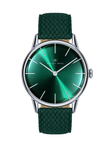 August Berg Armbanduhr Serenity Greenhill N°32 in silver dark_green