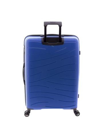 Gladiator 4 Rollen Trolley 74 cm mit Dehnfalte blue