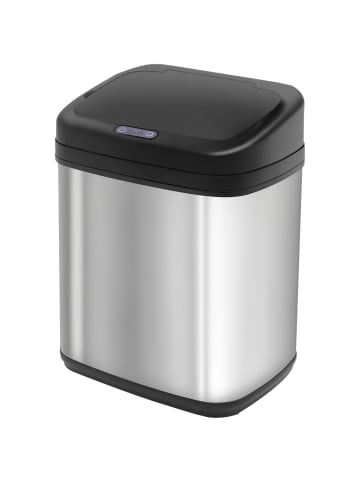 HOMCOM Elektrischer Mülleimer-33L x 25B x 42,5H cm-Silber
