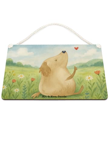 Mr. & Mrs. Panda Deko Wandbild Hund Liebe Design ohne Spruch in Weiß