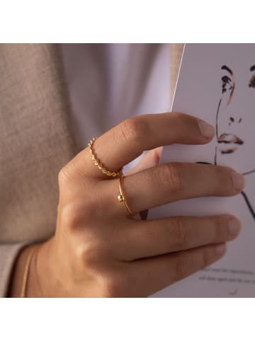 Violet Hamden Ring Sisterhood "twisted lunar" in Gold