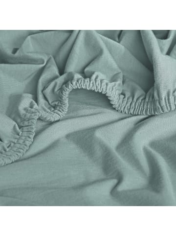 Erwin Müller Single-Jersey Boxspringbett-Spannbettlaken Freising in jade