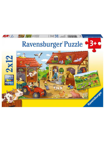 Ravensburger Fleißig auf dem Bauernhof. Puzzle 2 X 12 Teile