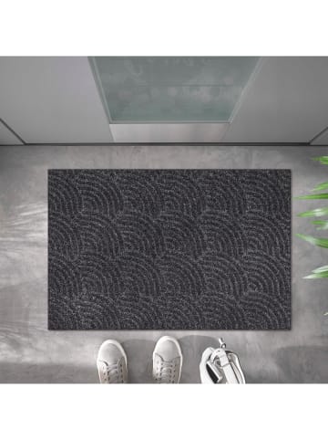 wash+dry Fußmatte Dune Waves in dunkelgrau