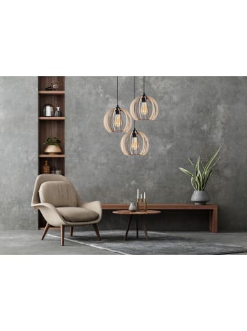 Licht-Erlebnisse Pendelleuchte (B)40 x (L)40 x (T)100 cm in Schwarz NaturSchwarz Natur