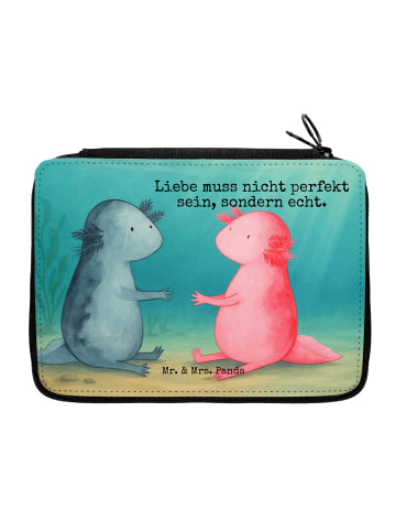 Mr. & Mrs. Panda Federmappe Axolotl Liebe Design mit Spruch in Weiß
